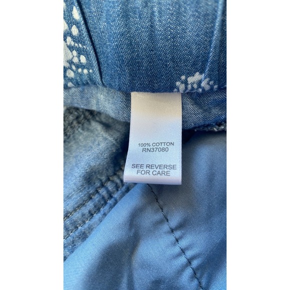 Cato Jogger Pants Womens‎ 12 Blue Bandana Floral Boho Lounge Elastic Festival - Picture 13 of 15